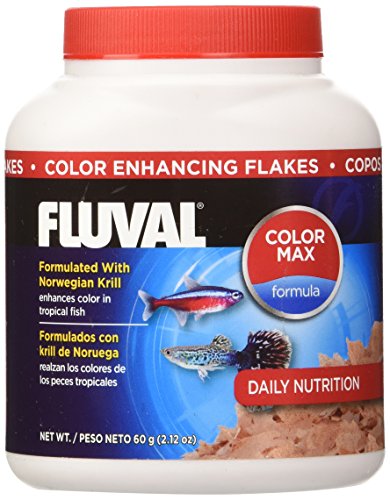 60gm Fluval Color Enhancing Flakes Fish Food, 2.12 온스