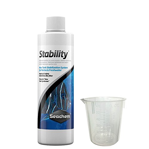 Seachem 안정성, 500ml (50ml 계량 컵 번들 포함)